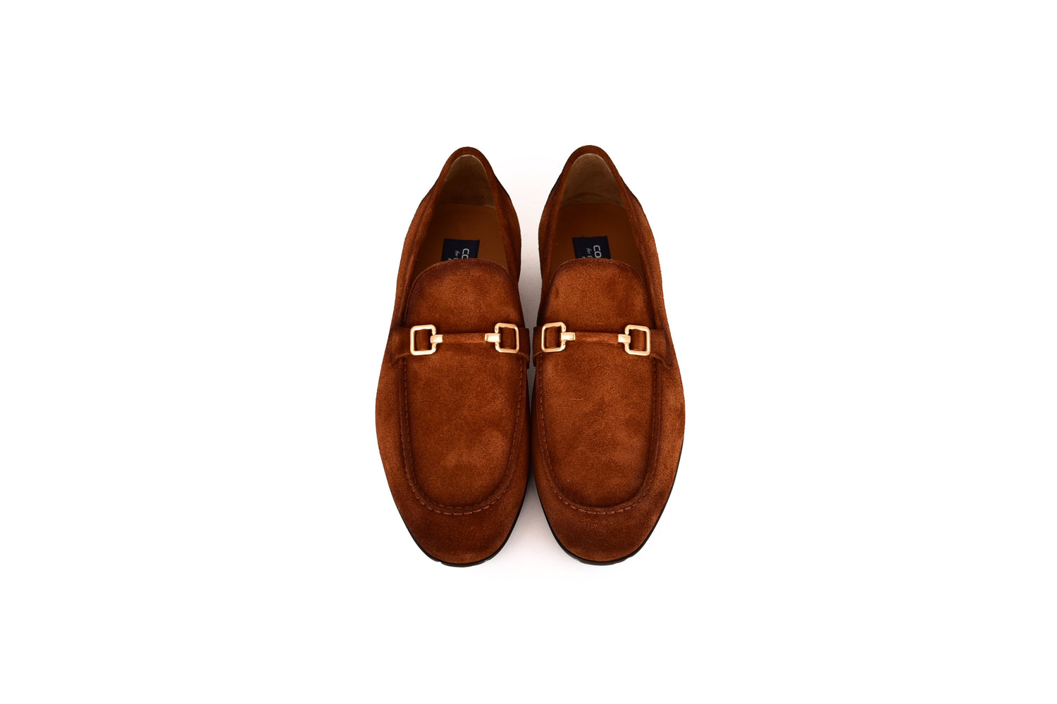 C000204-7373S Soft suede Buckle Loafer-Tan