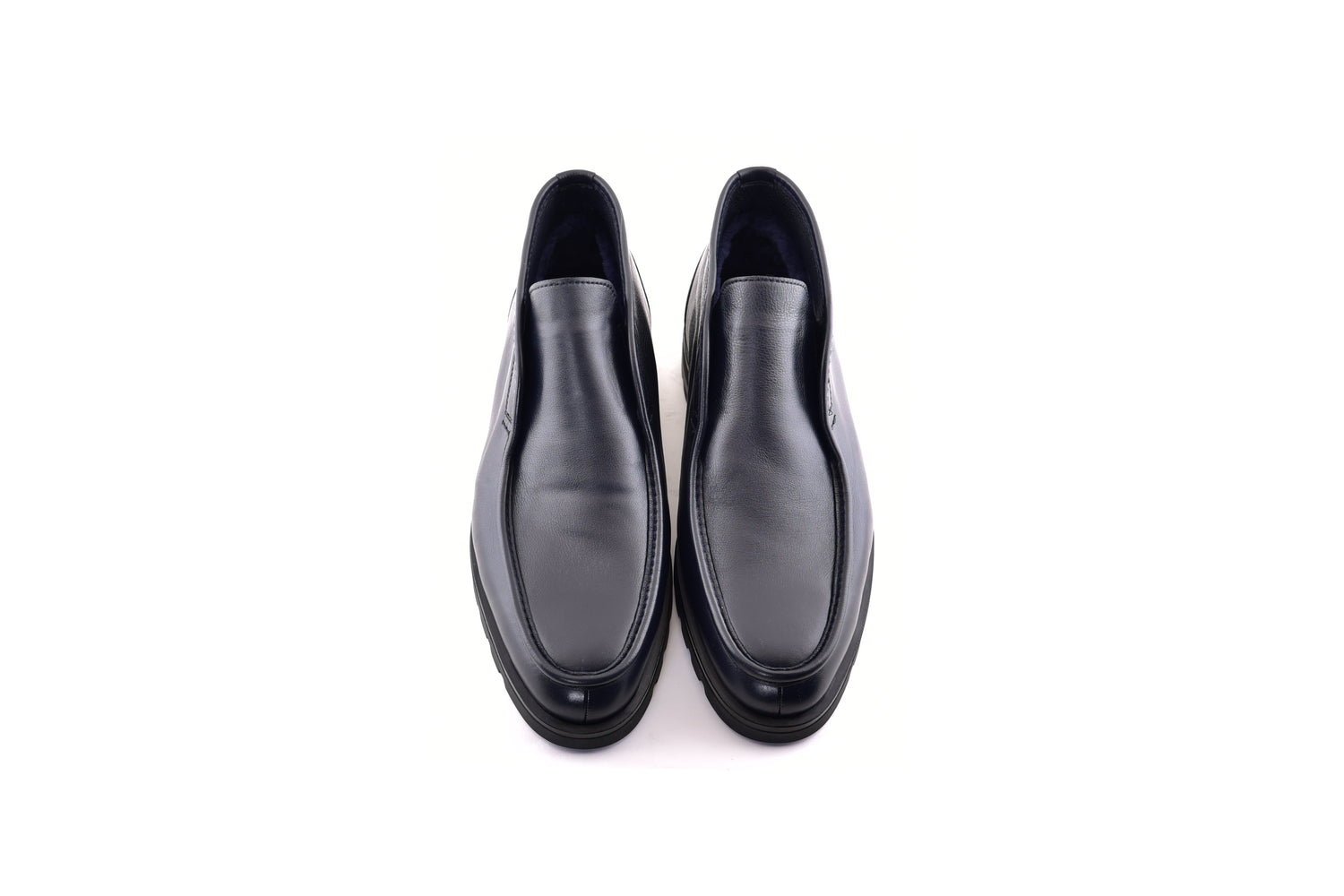 C187-7520 Shearling Lined Chukka Boot-Navy