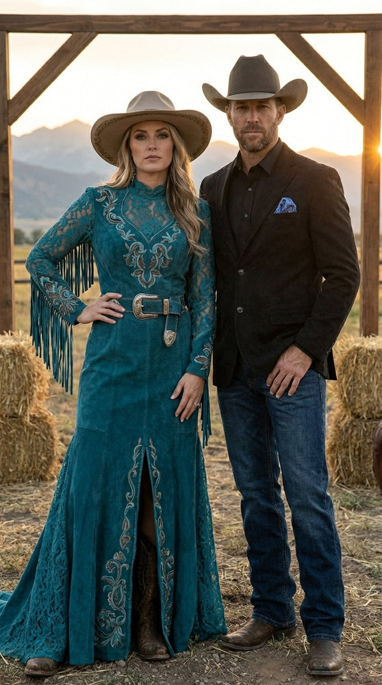 Men’s Black Suede Cowboy Blazer with Elbow Patch Sleeves – Black Western Style Suede Sport Coat for Casual and Smart Casual Wear