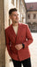 Men's Red Windowpane Plaid Double Breasted Suit – Modern Fit 2 Piece