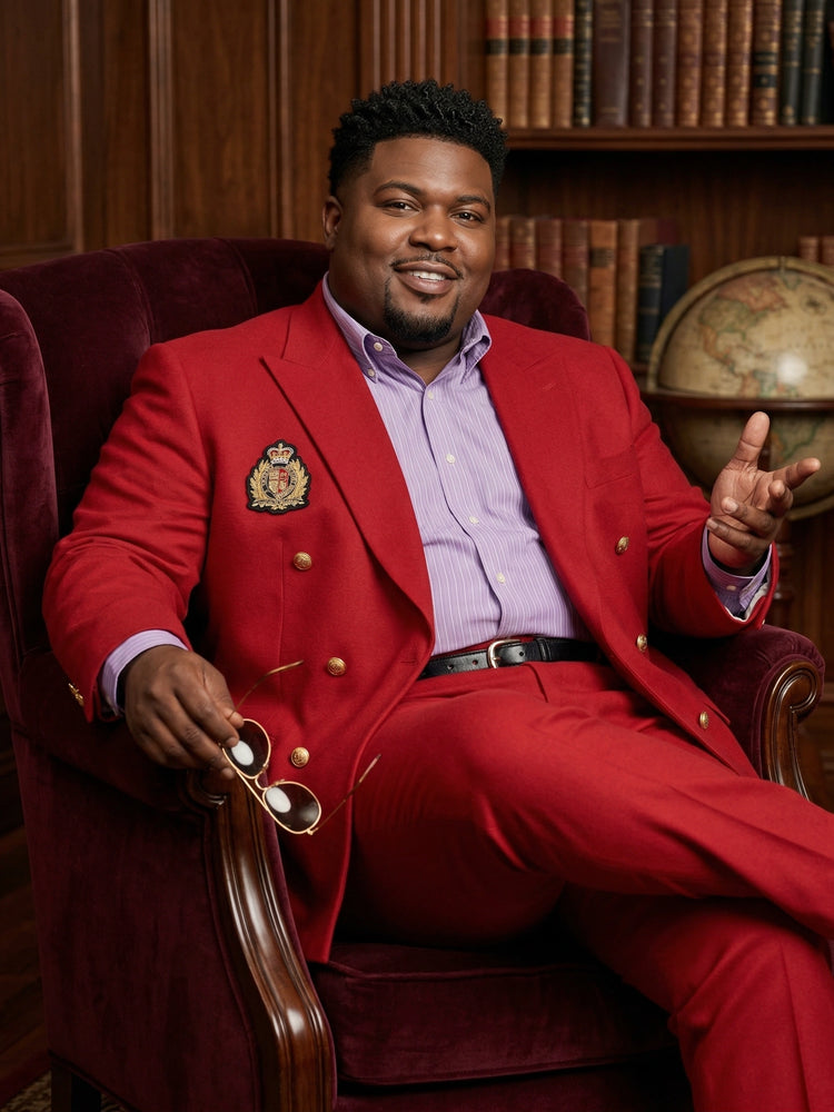 Men’s Red Suit Jacket – Michael Jackson Inspired Double-Breasted Blazer, Classic Formal Party & Dinner Wear, Vintage Stage Style