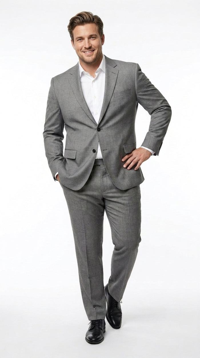 Men’s James Bond Skyfall Inspired Grey Suit – Classic 2 Button Formal Suit