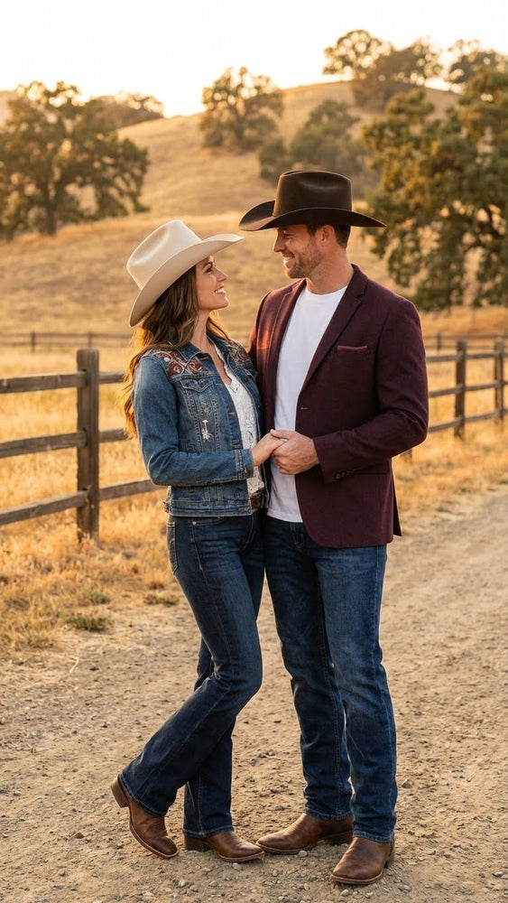 Men’s Burgundy Western  Blazer Jacket, Textured Cowboy Style Sport Coat for  - Tweed Herringbone Maroon Color