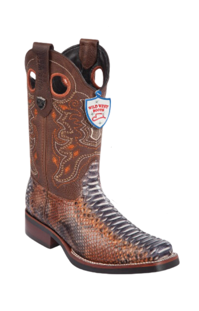Botas de Pitón Original Horma Ranchero Wild West — Menssuitsatlanta