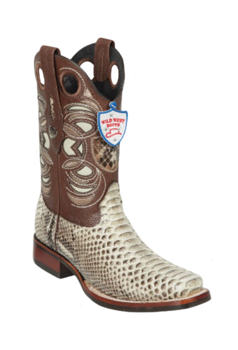 Botas de Pitón Original Horma Ranchero Wild West — Menssuitsatlanta