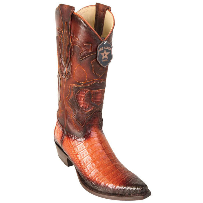 Los Altos Caiman Belly Snip Toe Cowboy Boot