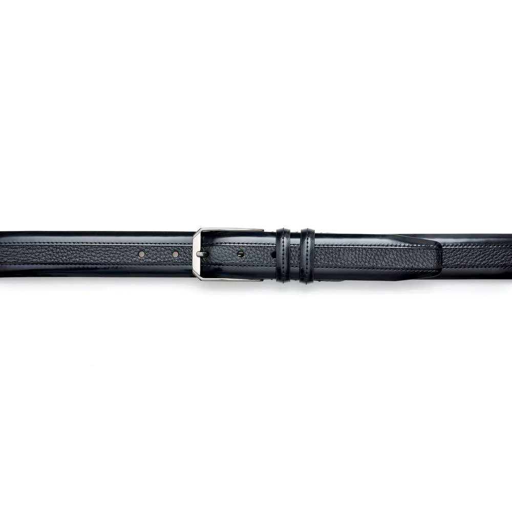 Mezlan Leather and Deerskin Belt