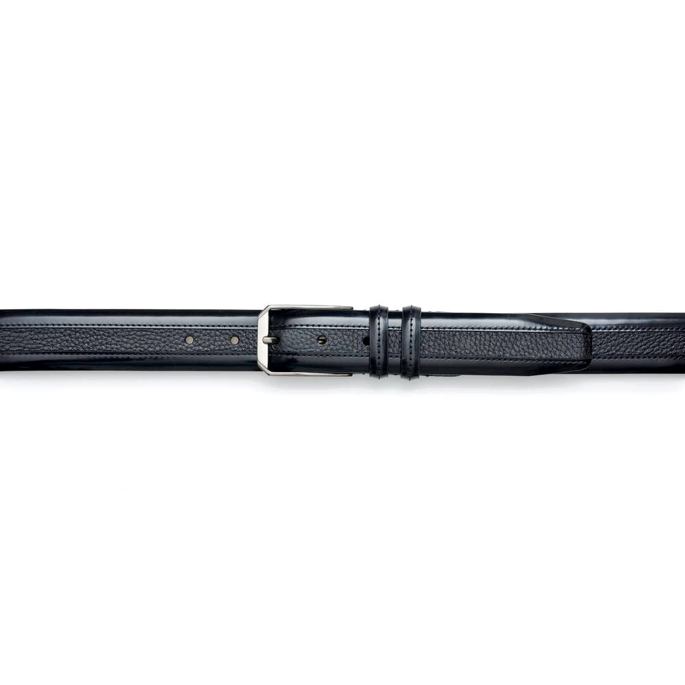 Mezlan Leather & Deerskin Belt - Luxury Italian Crafted
