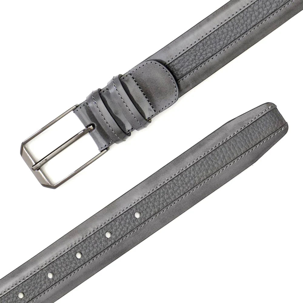 Mezlan Leather and Deerskin Belt