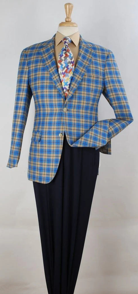 Apollo King Men's 100% Wool Sport Coat Luxurious Blazer