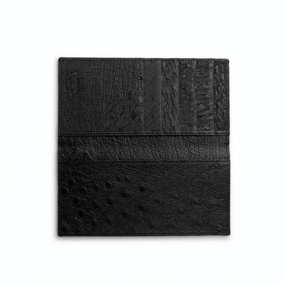 Ferrini Full Quill Ostrich Checkbook - Luxury Exotic Leather Shoes
