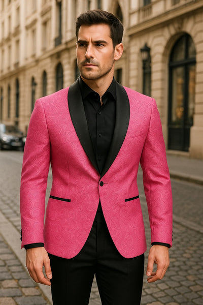 Black and Pink Suits