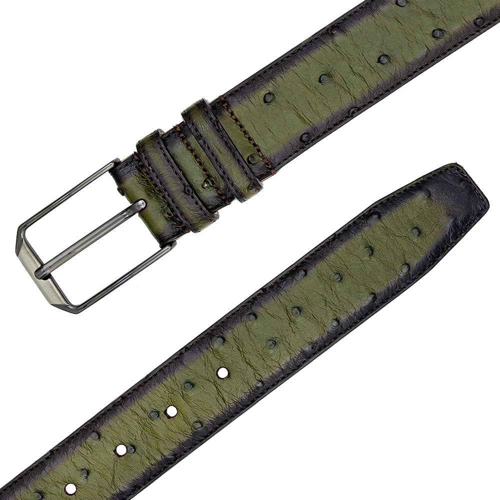 Mezlan Ostrich Skin Belt