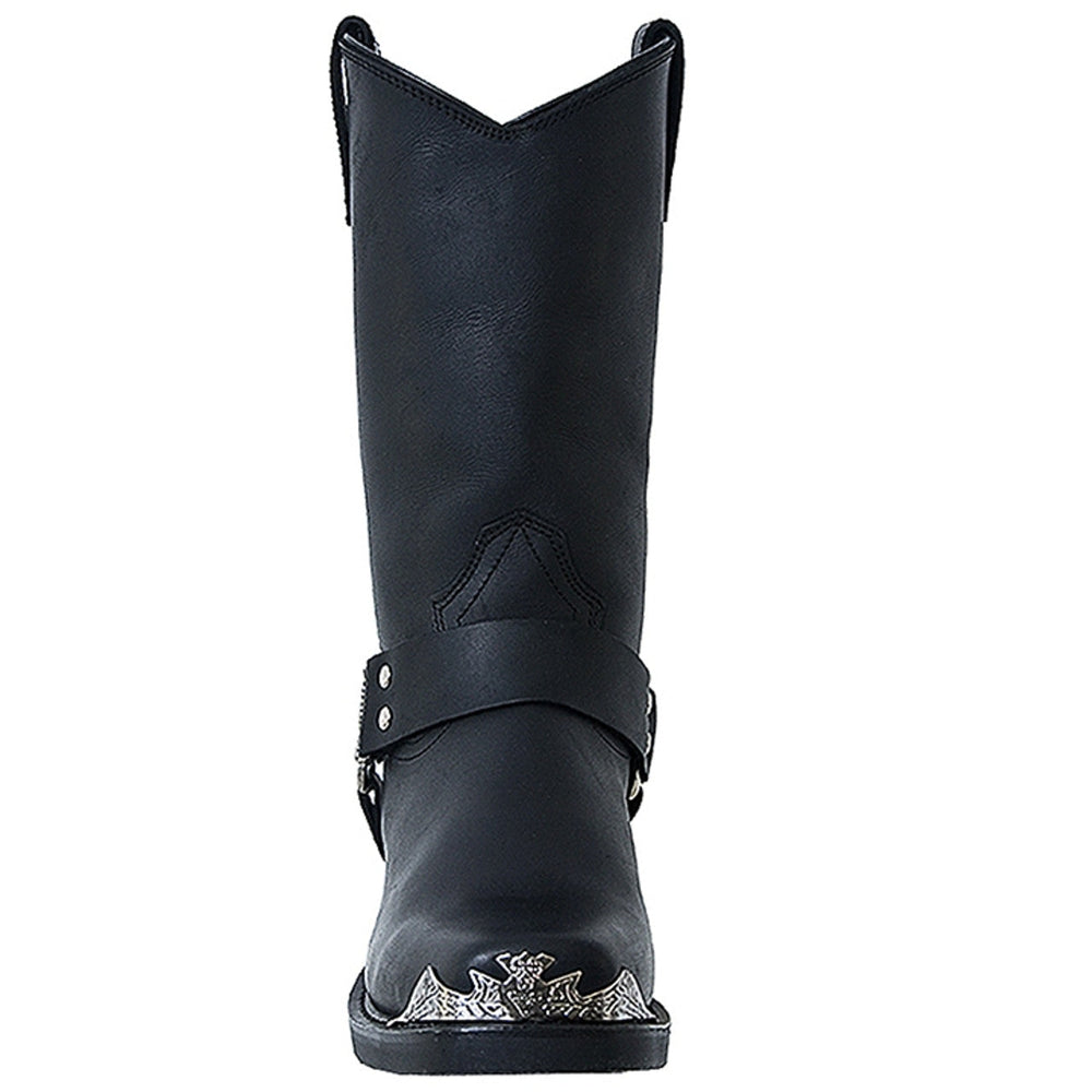 Dingo Black Leather Biker Boots