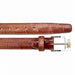 Belvedere Cognac Alligator Belt - Luxury Leather Belt