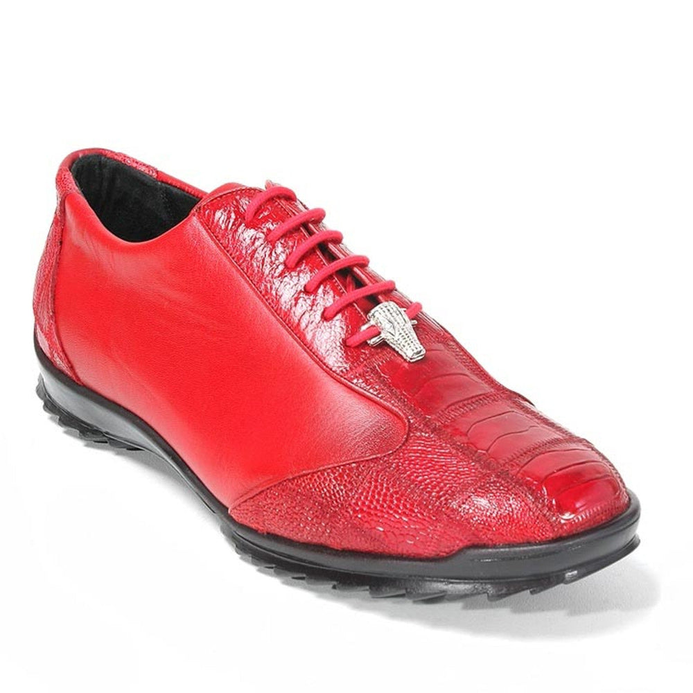 Los Altos Red Genuine Ostrich