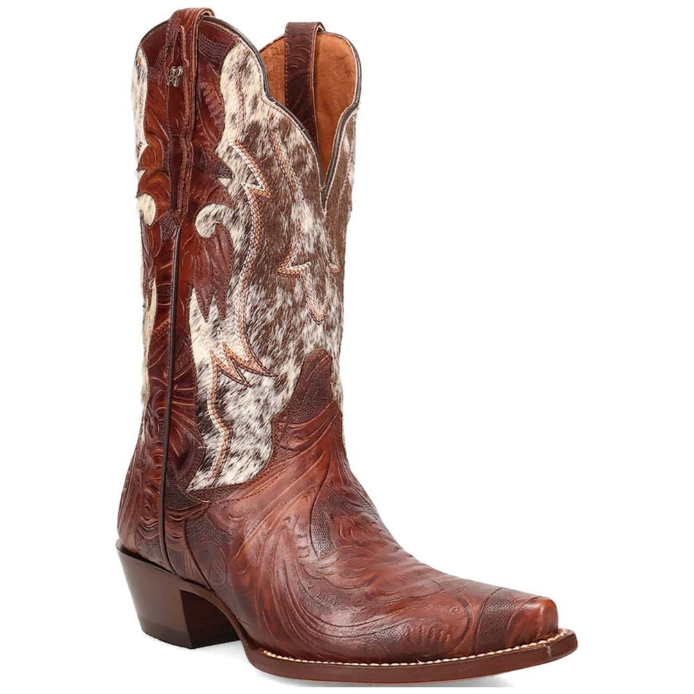 Dan Post Women's Andrinna Brown Snip Leather Western Boots