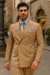 tan-double-breasted-suit-with-blue-shirt-and-pocket-square