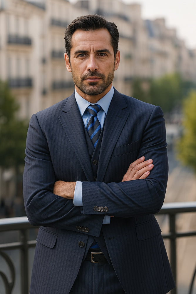 men’s-formal-navy-blue-suit-with-flap-pockets