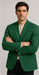 Augusta Green Blazer Men's Classic Brass buttons Blazer Sport Jacket