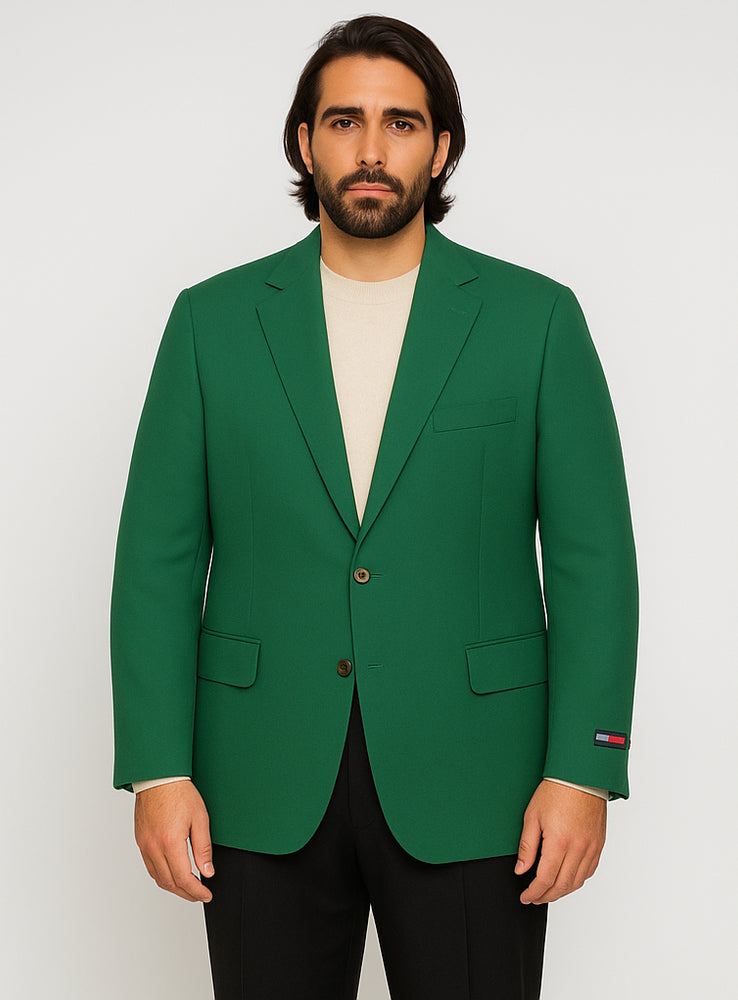 Augusta Green Blazer Men's Classic Brass buttons Blazer Sport Jacket