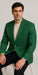 Augusta Green Blazer Men's Classic Brass buttons Blazer Sport Jacket