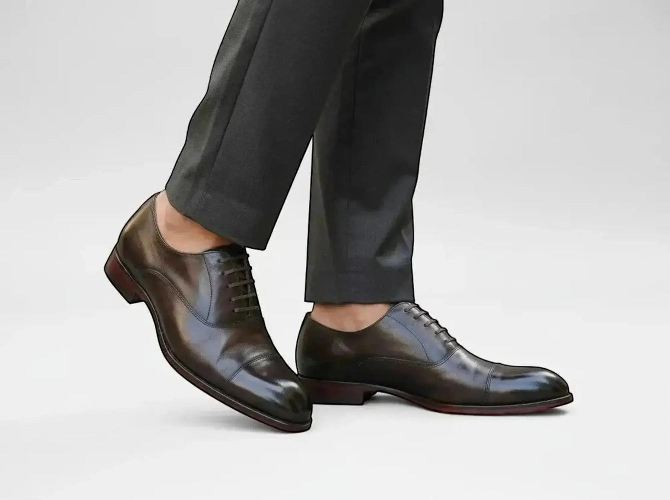 Carrucci Avon Cap Toe Oxford - Leather Sole Dress Shoe