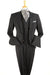 Apollo King Vested 1920s Black Pinstripe Gangster Suit