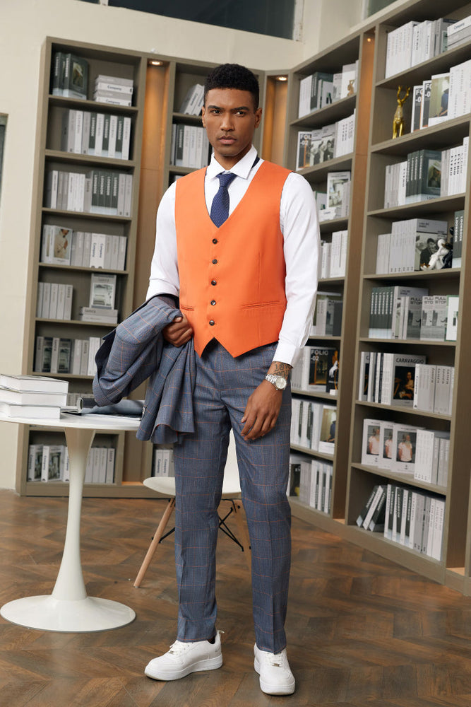 Dark Teal Windowpane Hybrid Fit Suit by Stacy Adams - Wedding - Prom