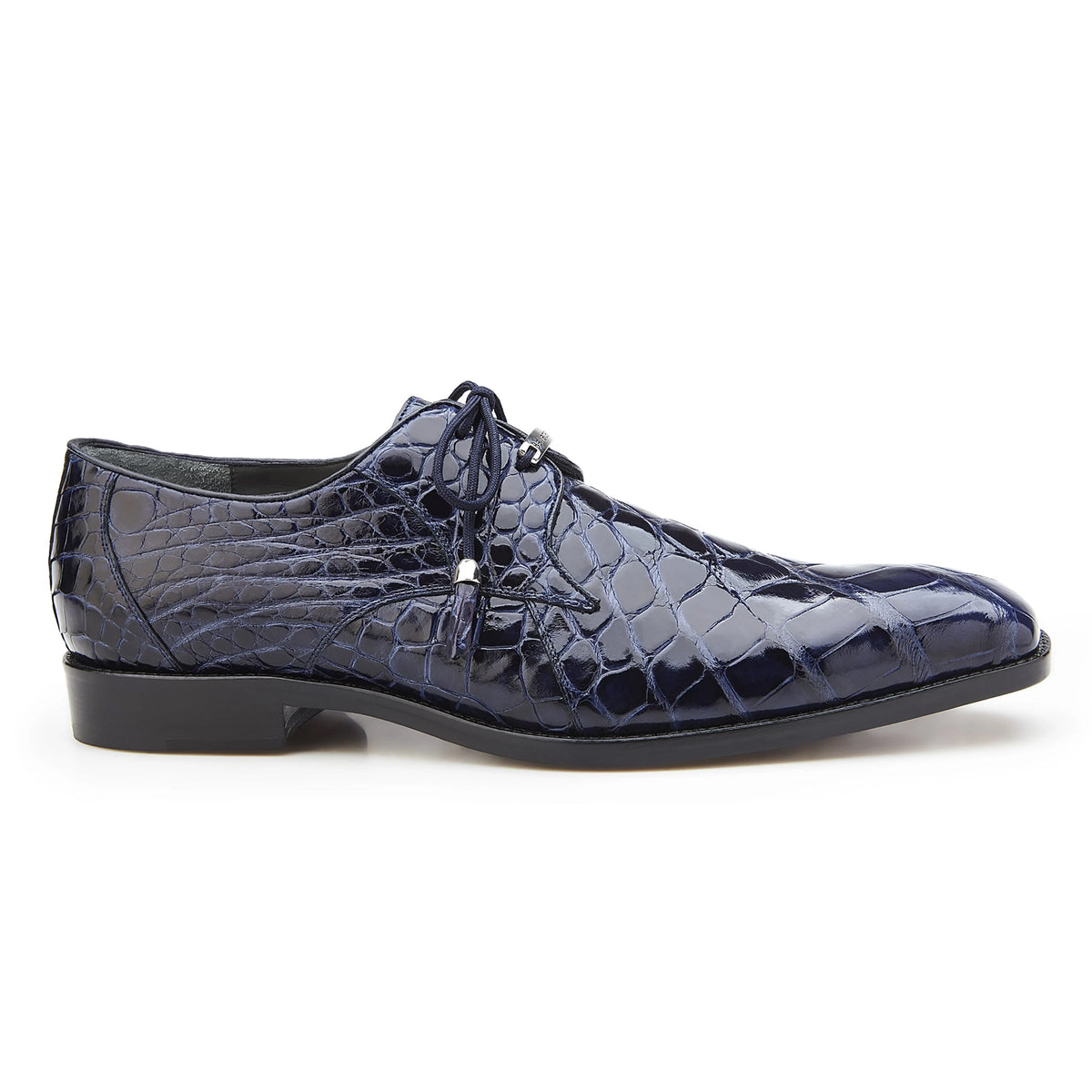 Mens Belvedere Alfred Alligator Derby Shoe in Caramel main image 1