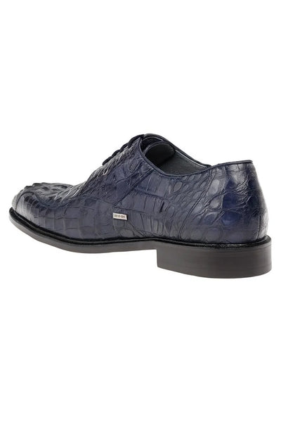 Belvedere Chapo Navy All-Over Genuine Hornback Crocodile Shoes
