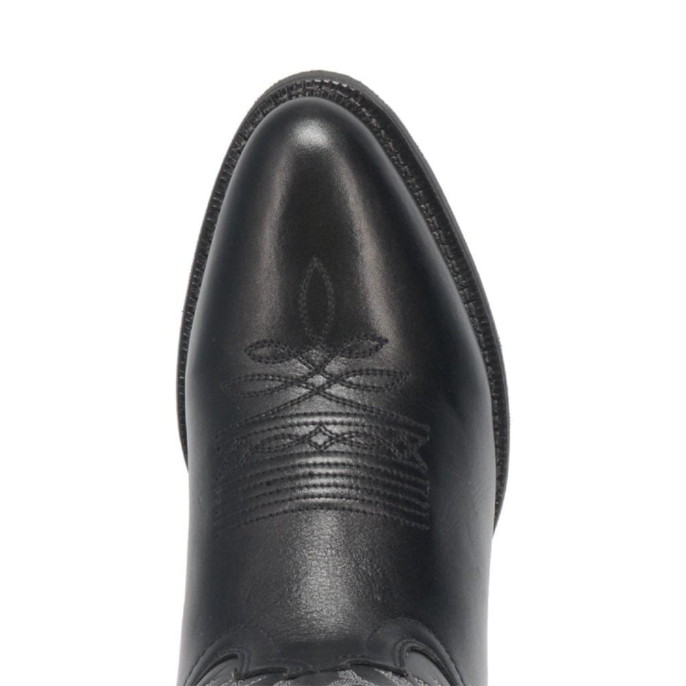 Laredo Birchwood Black Leather Round Toe Boots for Men
