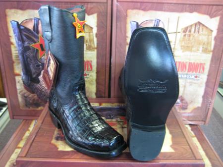 Los Altos Boots Cognac Caiman ~ World Best Alligator ~ Gator Skin Crocodile main image 1