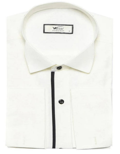 Cream Tuxedo Shirt