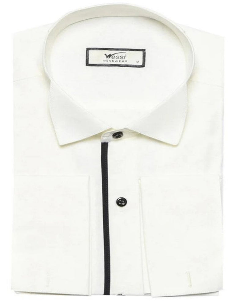 Cream Tuxedo Shirt
