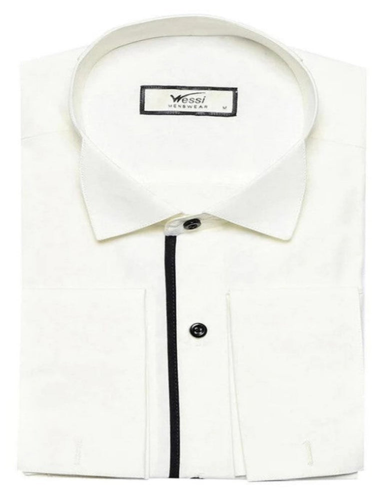 Cream Tuxedo Shirt