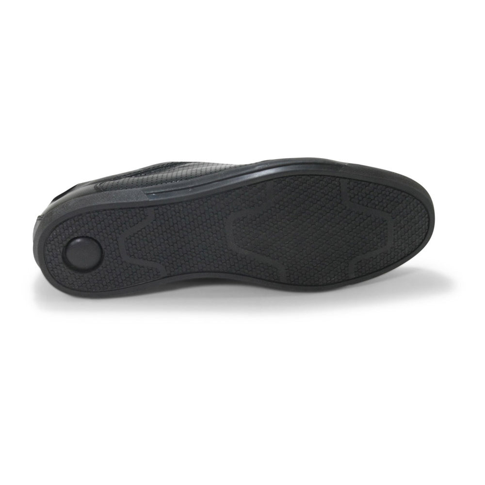 Los Altos Black Genuine Ostrich Casual Shoes