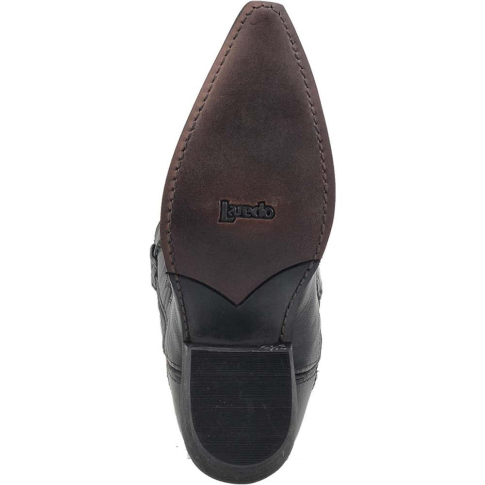 Laredo Laramie Black Genuine Leather Men's Western Boots