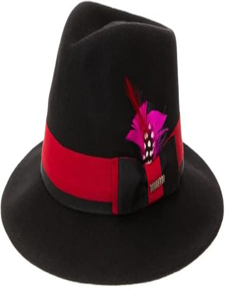 Grayson Fedora Crushable 100% Australian Wool Traveler Two Tone Multi-Color Hat