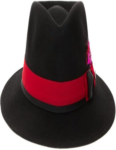 Grayson Fedora Crushable 100% Australian Wool Traveler Two Tone Multi-Color Hat