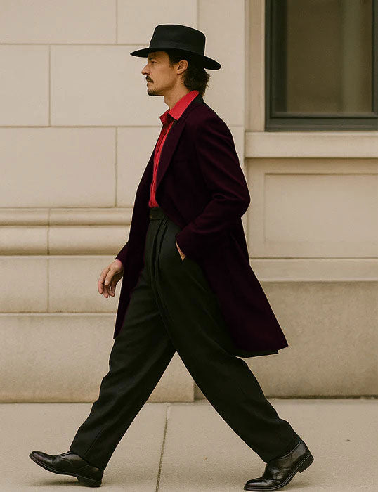 Mens Zoot Suit in Solid Black Available in 7 Colors