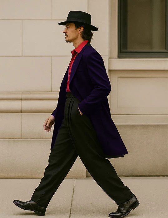 Mens Zoot Suit in Solid Black Available in 7 Colors