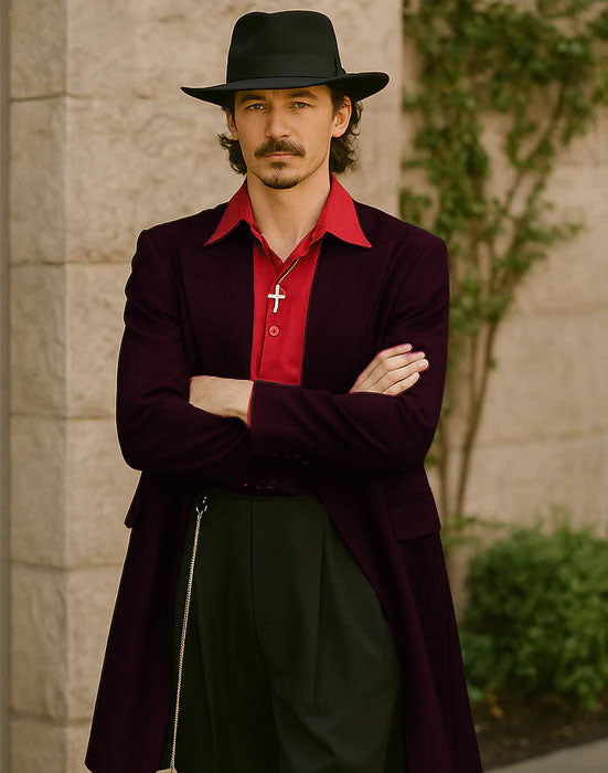 Mens Zoot Suit in Solid Black Available in 7 Colors