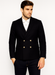Black or Navy Blue Men's Double Breasted Suits 