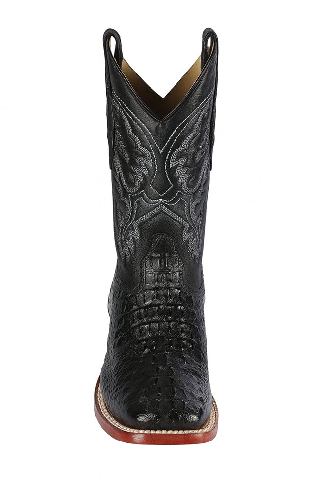 Botas Cuadrada de Cocodrilo Caiman Lomo