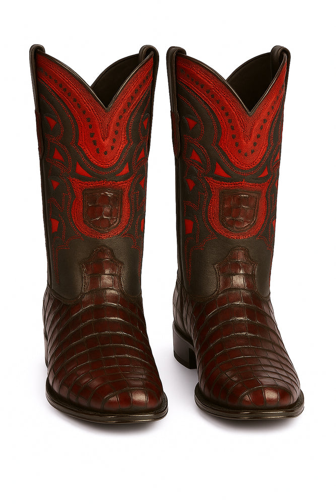 Botas de Cocodrilo Caiman Cola Horma Europea