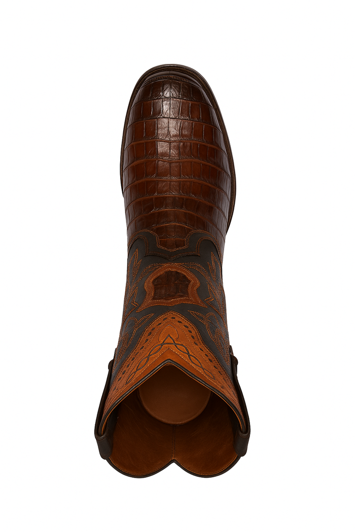 Botas de Cocodrilo Caiman Cola Horma Europea