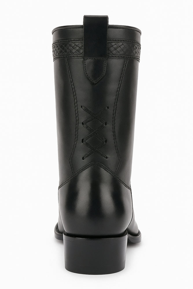Botin Avestruz Pata con Venado Punta Europea LAB-76BF0518