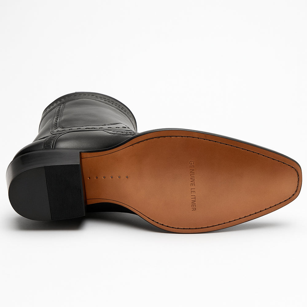 Botin Avestruz Pata con Venado Punta Europea LAB-76BF0518