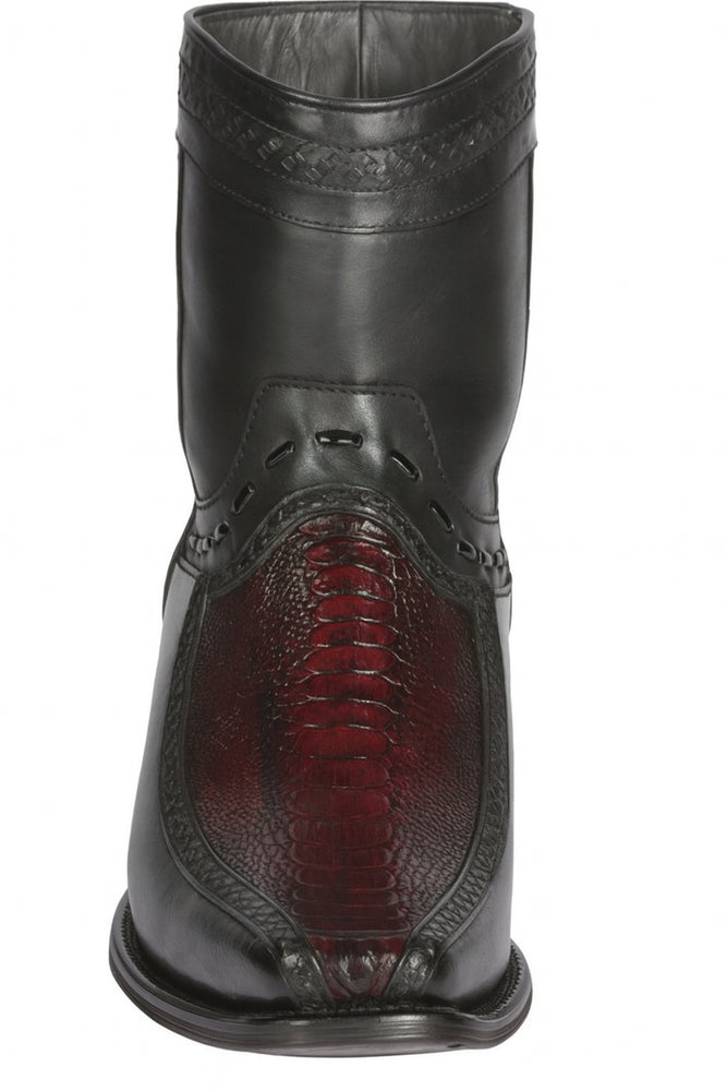Botin Avestruz Pata con Venado Punta Europea LAB-76BF0518